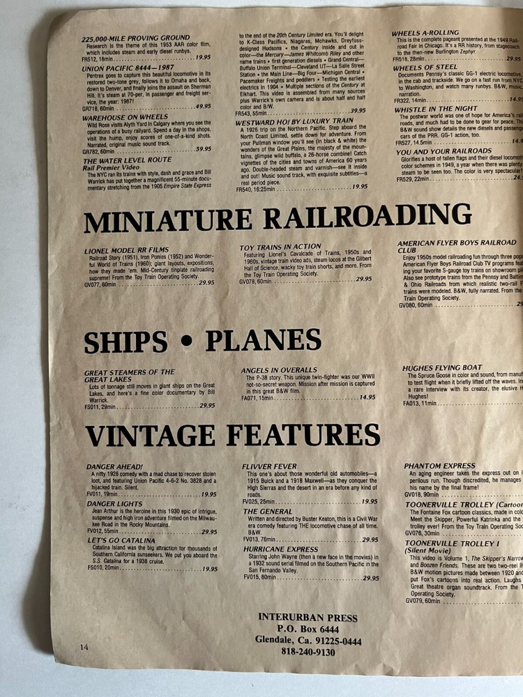 Interurban Press - Summer 1989