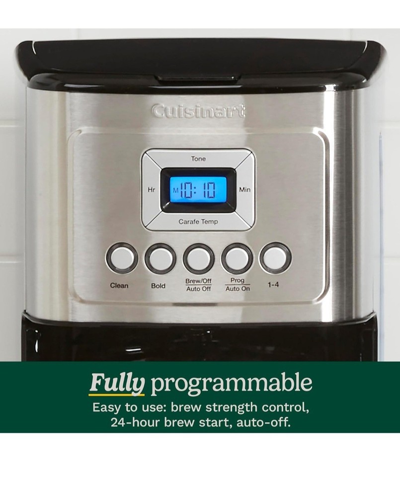 Cuisinart 14 Cup Programmable Drip Coffee Maker Stainless Steel