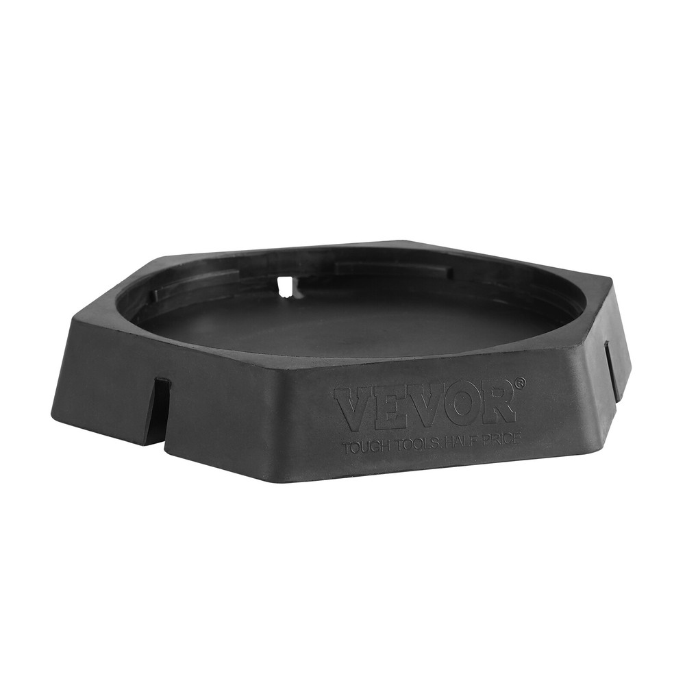 VEVOR RV Leveling Pads Permanently Attached Rubber Jack Pad 9" Round Feet 4-Pack