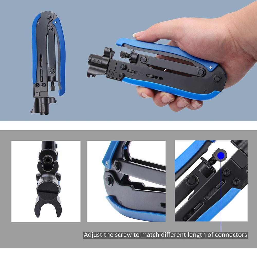 Yangoutool Coax Compression Tool, Coax Cable Crimper and RG6 Compression Tool...