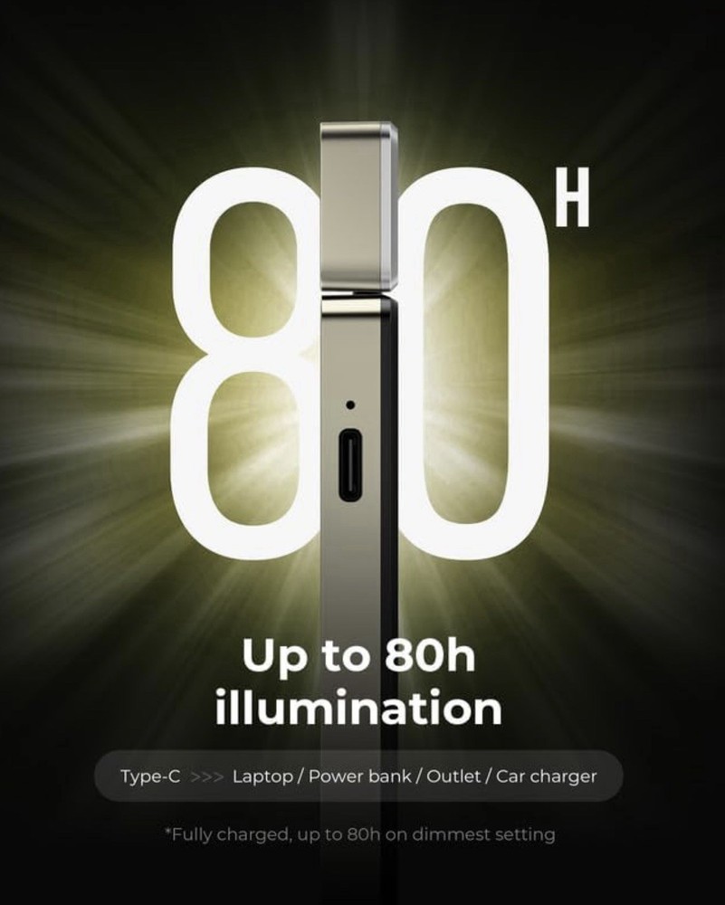 86lux Reading Light Rechargeable Book Light for Reading in Bed Ultralight Cli...