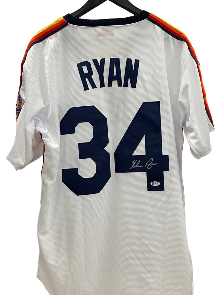 Astros Team Hand Signed Jersey Nolan Ryan Autographed Bas Authentication