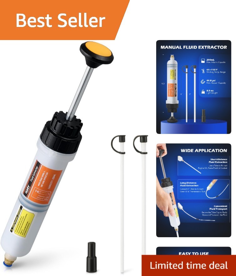 High-Quality 200mL Fluid Extractor with Hose Extensions for Maximum Performance