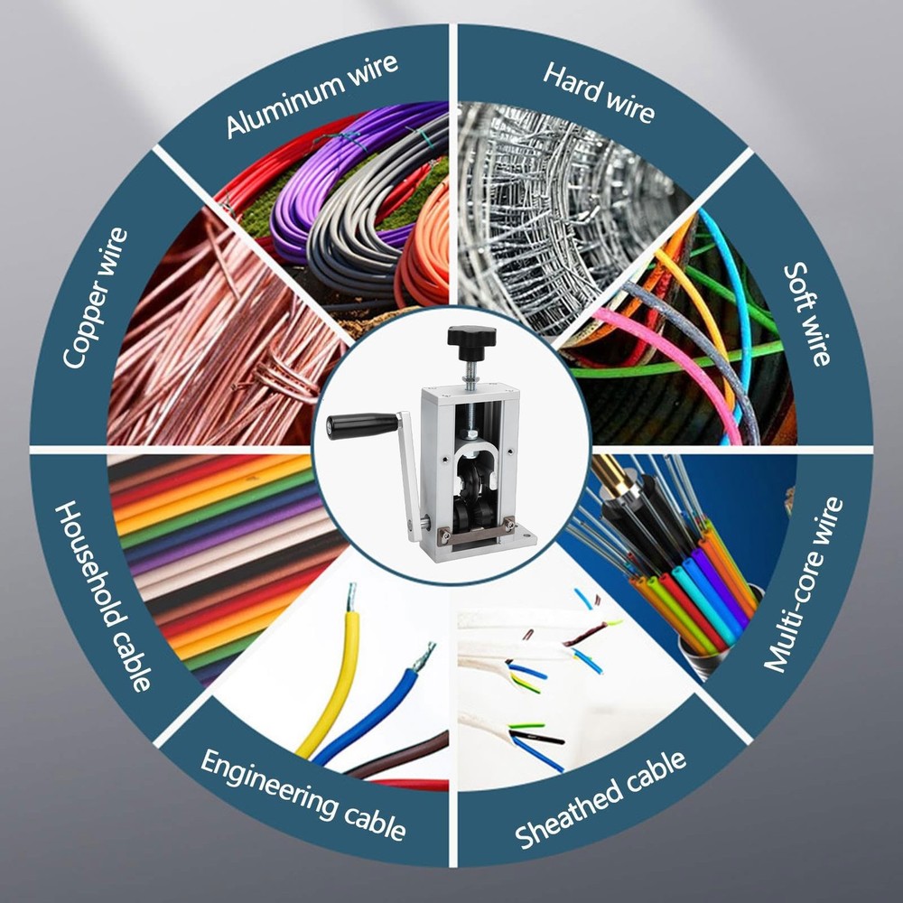 3-Adjustable Hand Wire Stripper For Efficient Wire Stripping