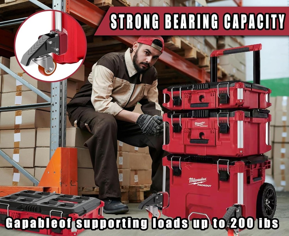 Wheels Upgrade Kit for Milwaukee Packout System