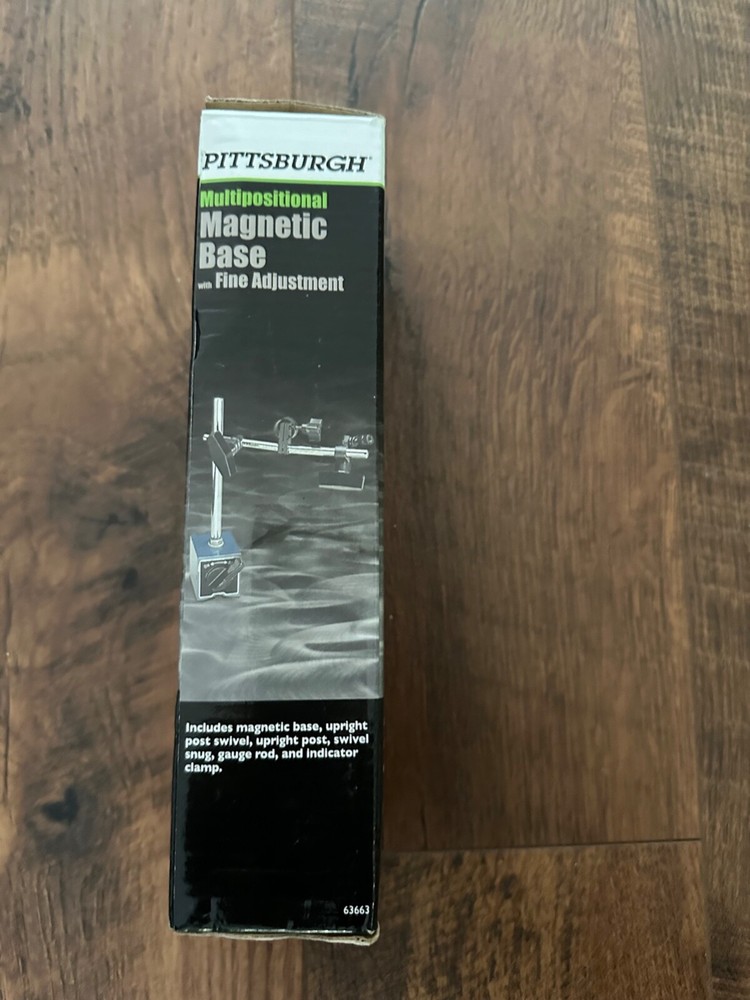 Pittsburgh 63663 Multi Positional Magnetic Base with Fine Adjustment