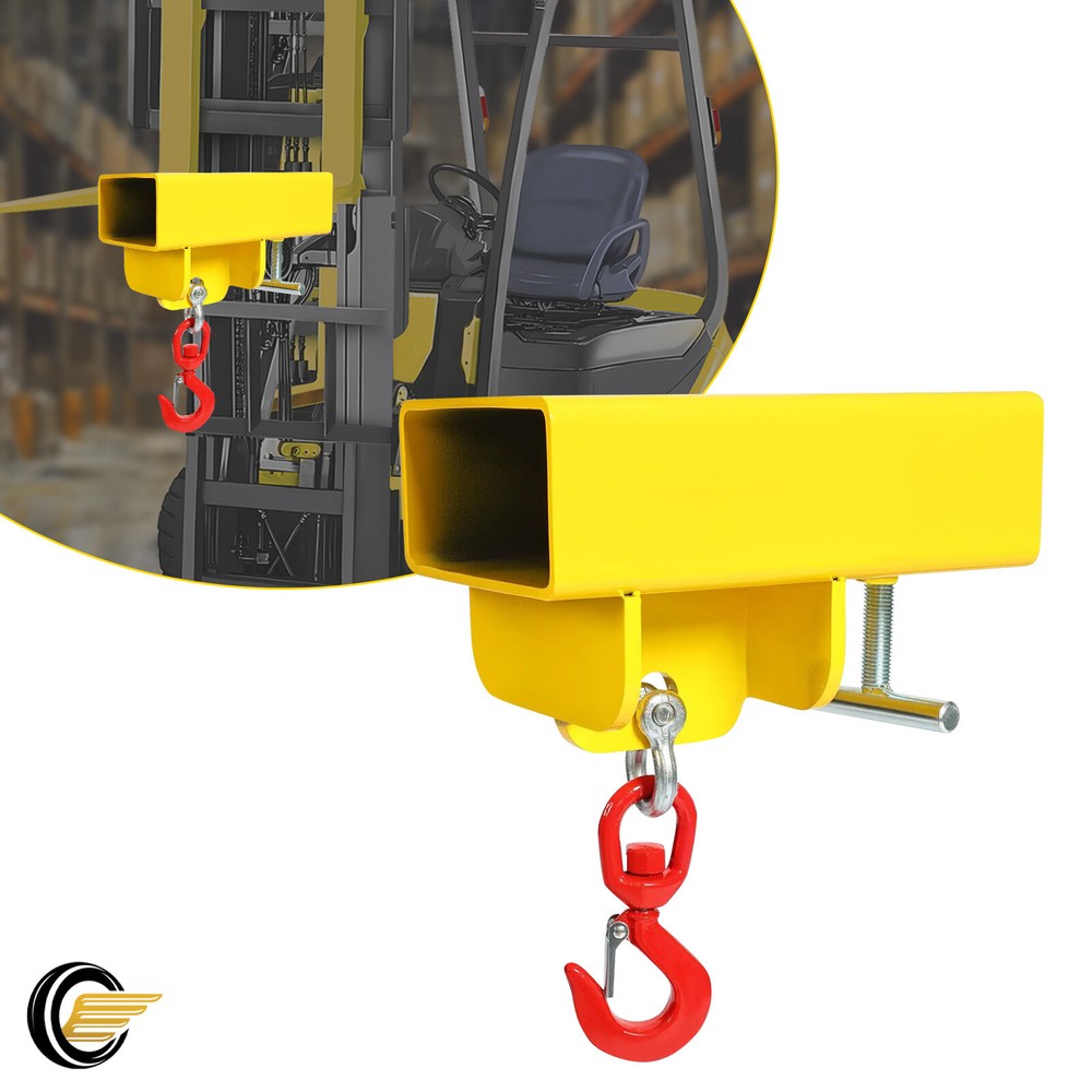 Adjustable Forklift Lifting Hoist Hook Attachment Mobile Forklift Crane 2200lbs
