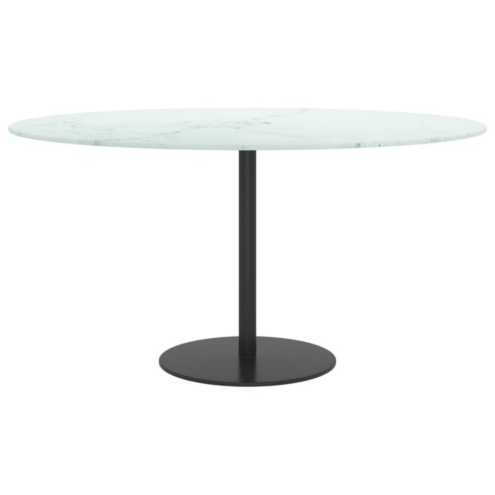 Table Top White Tempered glass 31.5 in diameter Durable