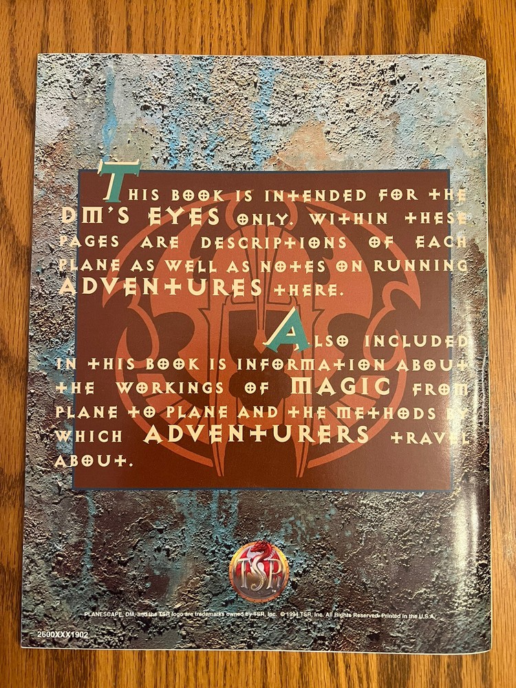 PLANESCAPE CAMPAIGN SETTING 1994 Dungeons & Dragons Boxed Set Complete & NM++!