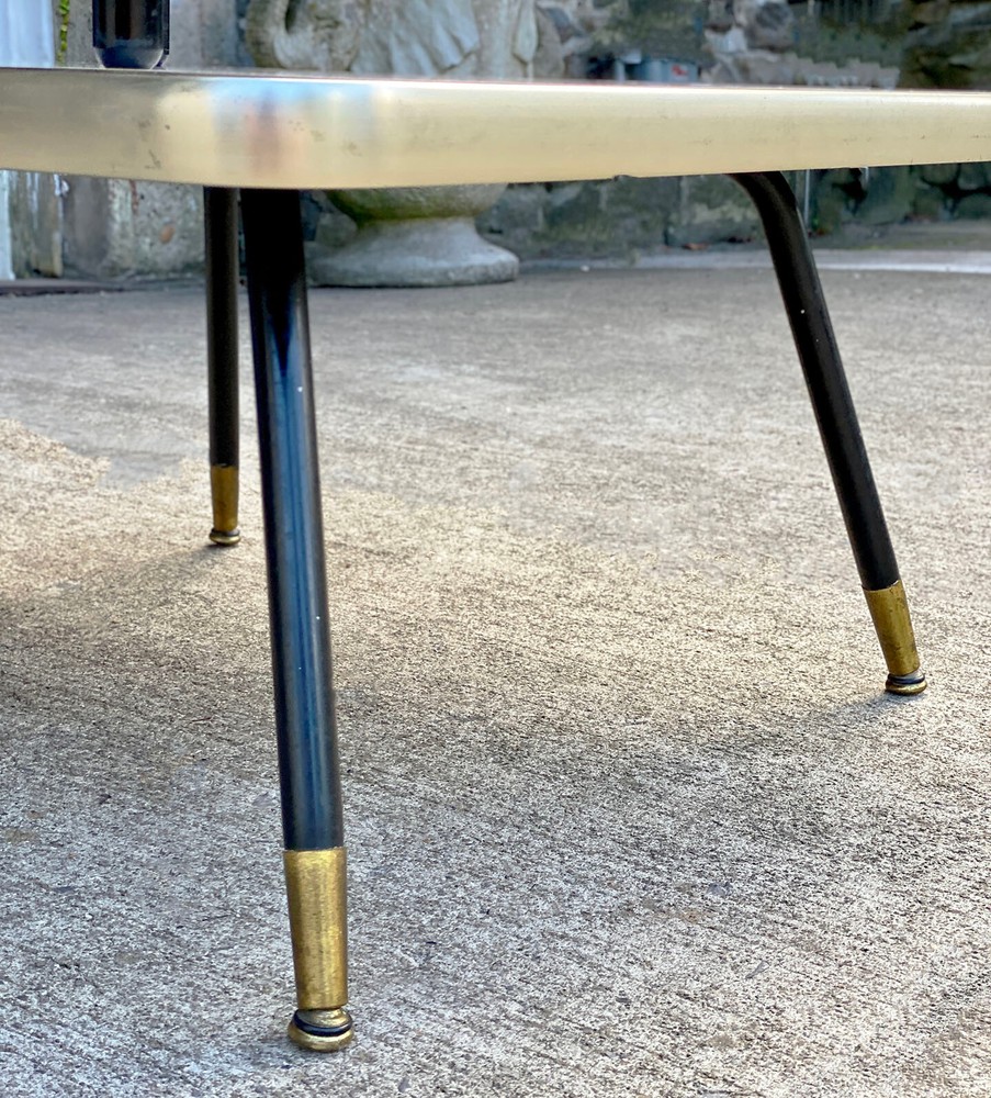 Mid-Century Modern Atomic Blonde 2-Tier End Table