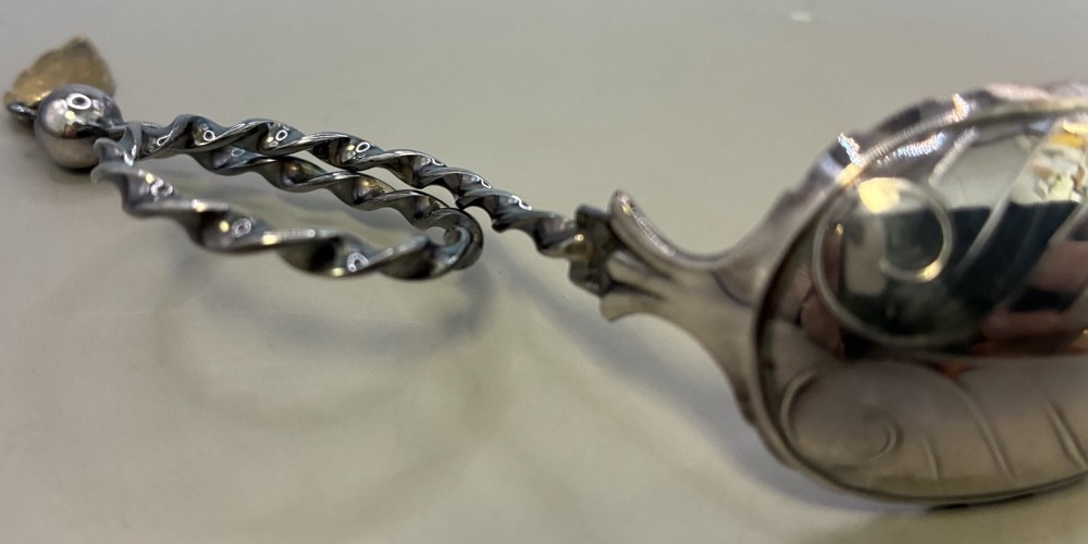 Two Mid-Century Norwegian 830 Silver Caddy Spoons