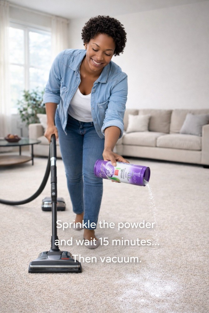 Glade Scented Carpet & Room Refresher Powder Lavender Fresh Clean Oder Pack3