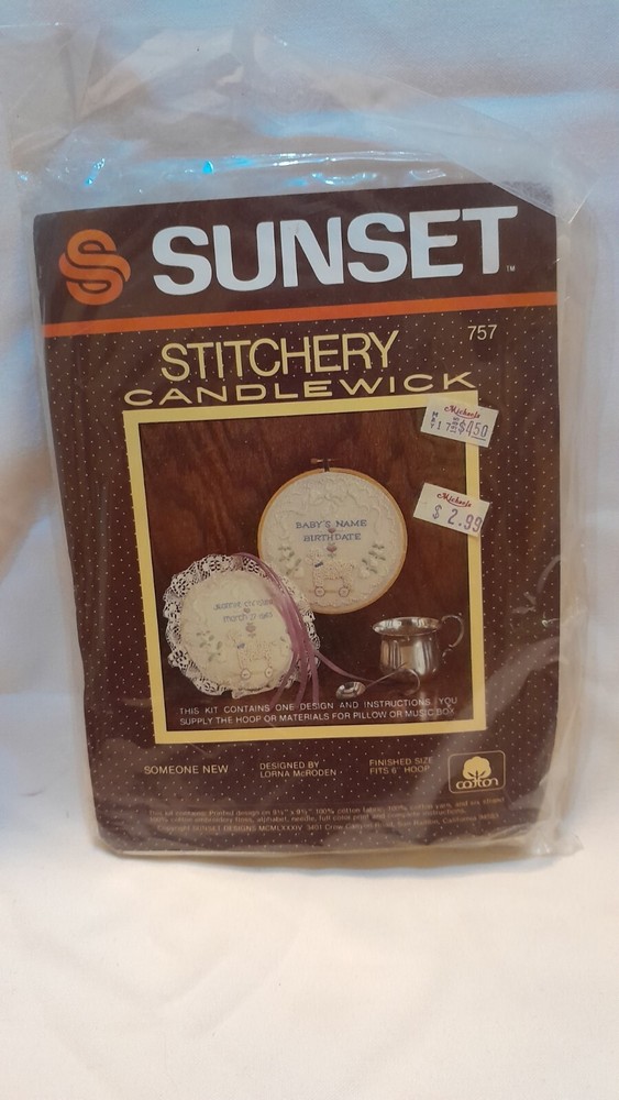 Sunset Stitchery Kit Candle Wick No. 757