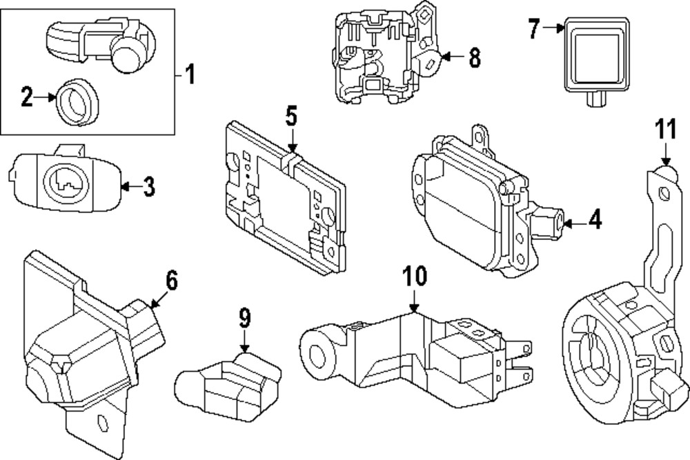 Genuine Subaru Radar Sensor Bracket 8821542020