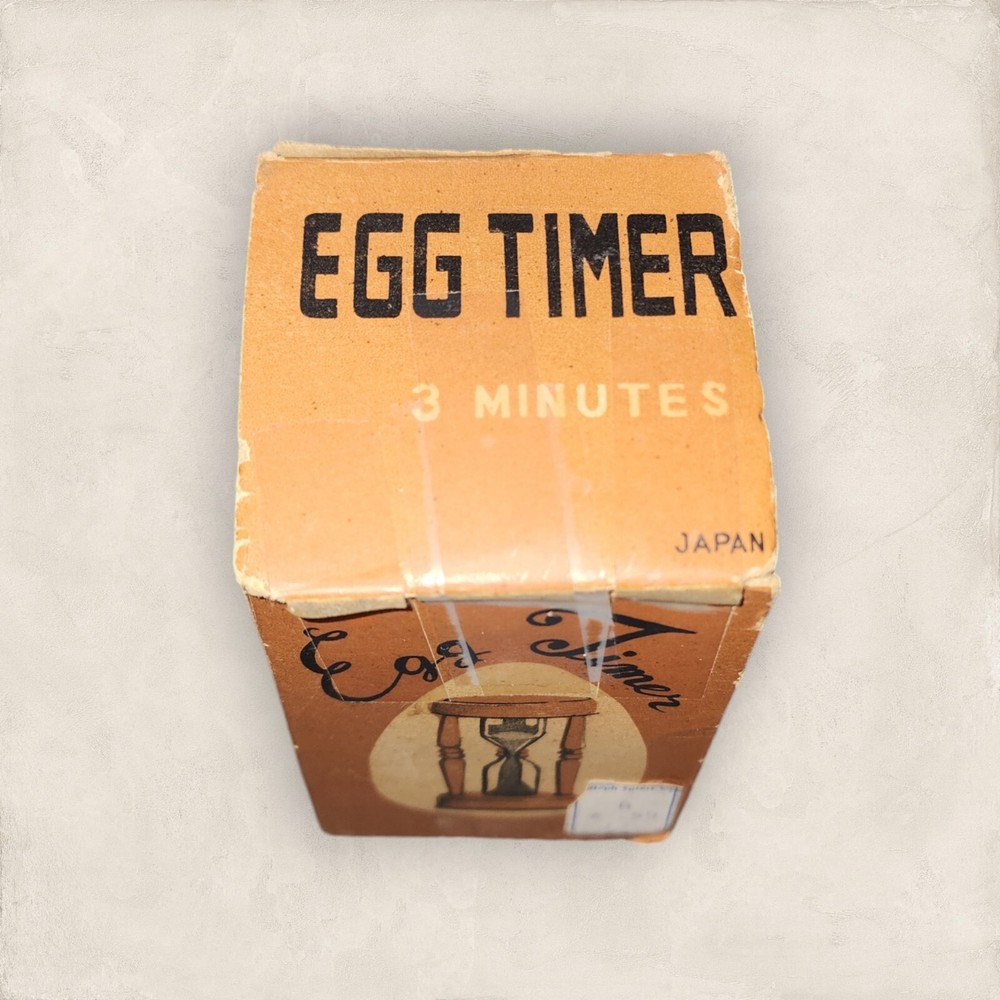 Vintage 3 Minute Egg Timer in Original Box Japan