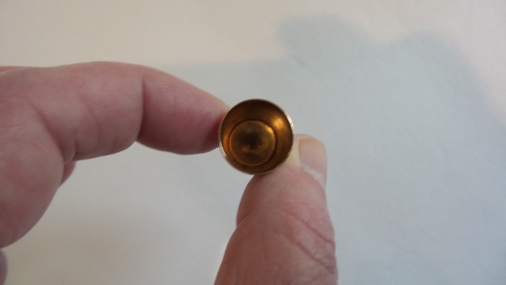 Estate 14 K Solid Gold Thimble, Simmons, Monogram