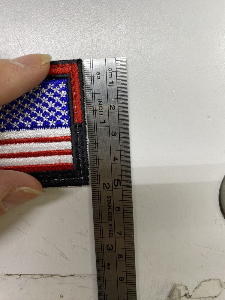 Left Side American Flag 3rd Special Forces Border / With Hook Back
