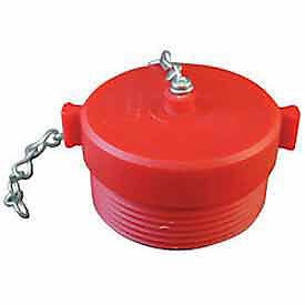 Moon American 663-252 Fire Hose Red Hose Plug 2-1/2" NH Plastic