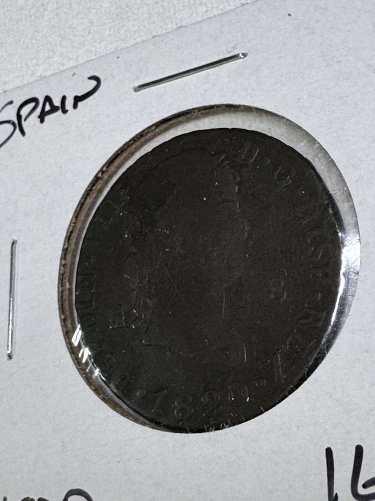 1820 Spain 8 Maravedis Copper Coin