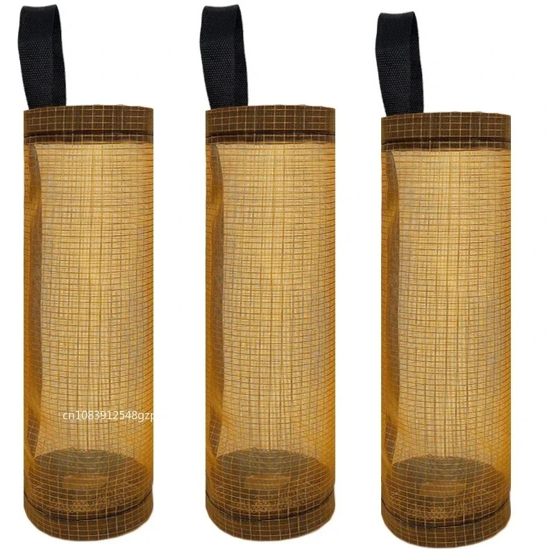 3PCS Wall Mount Plastic Bag Holder Dispenser Hanging Garbage Organizer - NEW