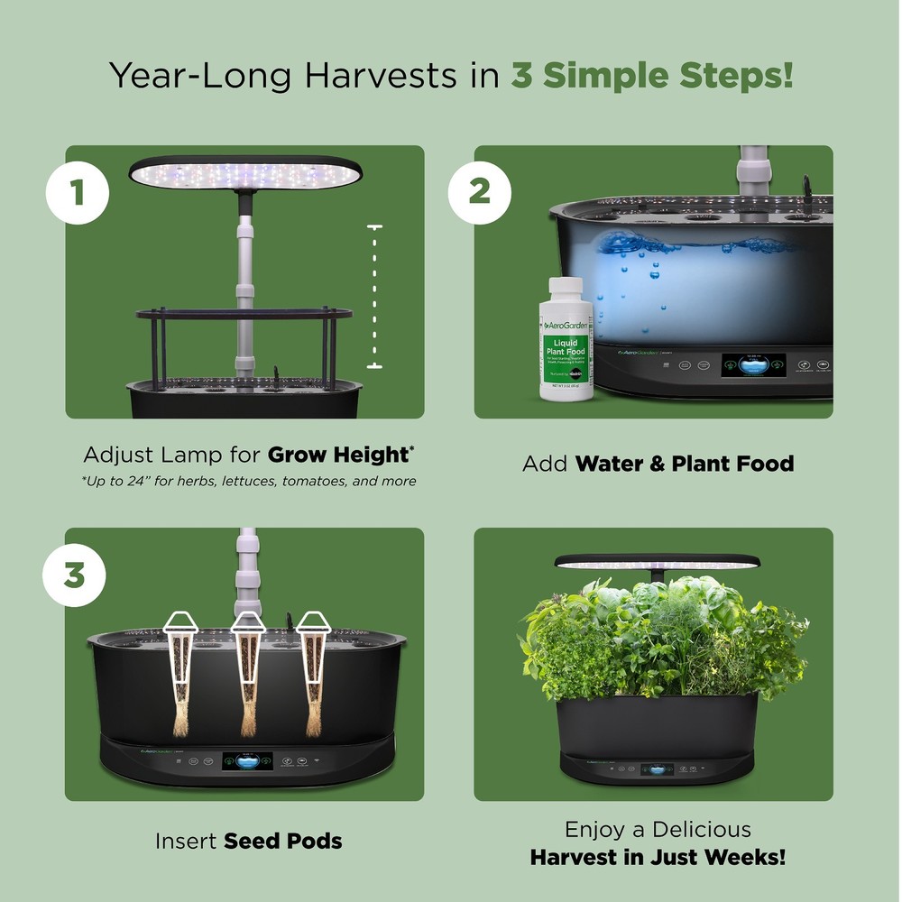 AeroGarden Bounty Black