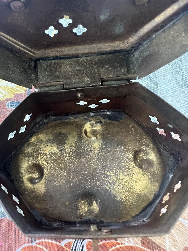 Vintage Brass Cricket Box For Incense