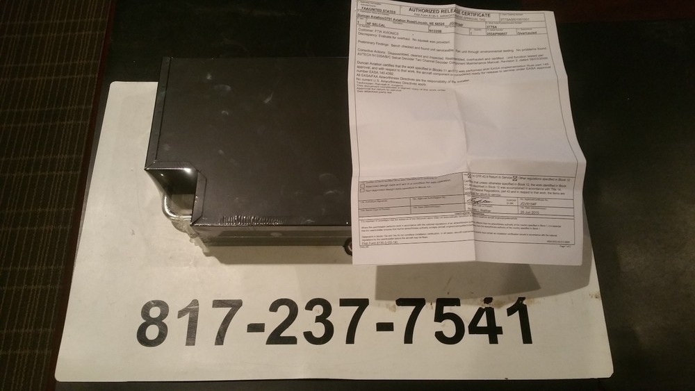 SELCAL DECODER, N1335B, fresh 8130 6/15