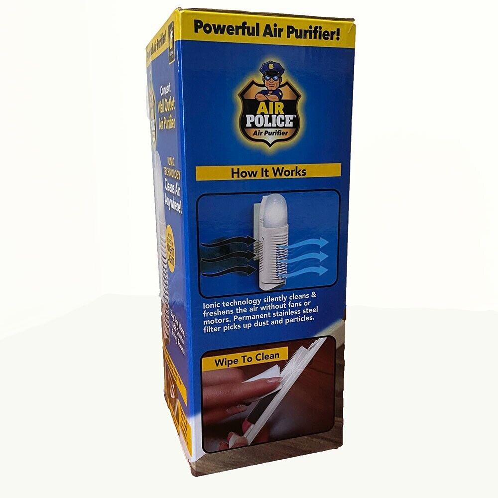 BulbHead Air Police Advanced Ionic Air Purifier - White