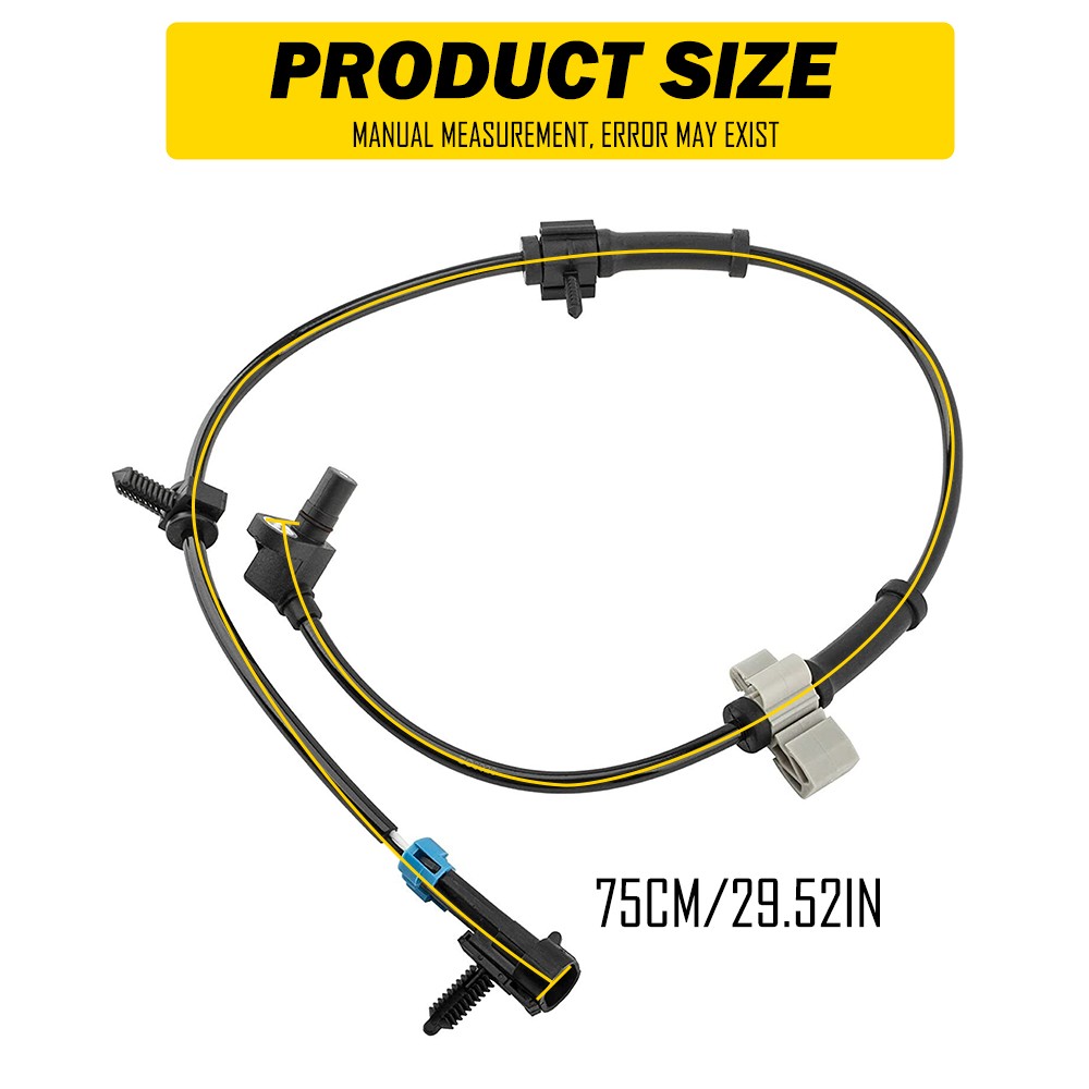Front Left&Right ABS Wheel Speed Sensor For 1999-2007 Chevy Silverado 1500 2500
