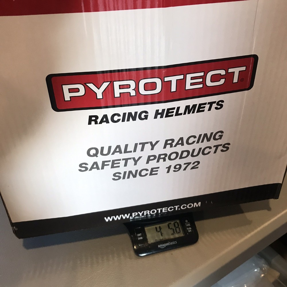 Pyrotect SA2015 Open Face Racing Helmet XS White Composite DOT w/ Box EUC