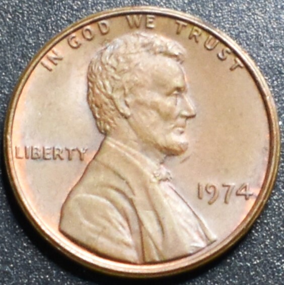 1974 ERROR PENNY FLANGED PARTIAL COLLAR     178