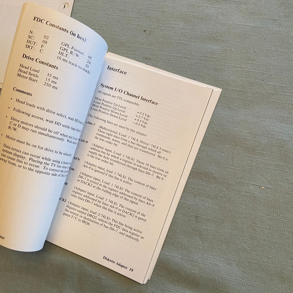 IBM PC Hardware Reference Library Technical Reference Options Adapters Vol 1 & 2