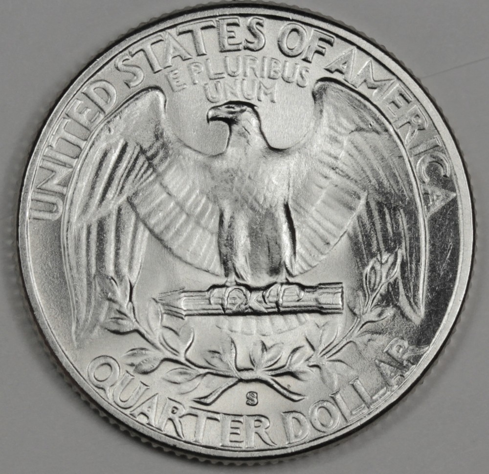 1950-s Washington Quarter. B.U. (Inventory A)