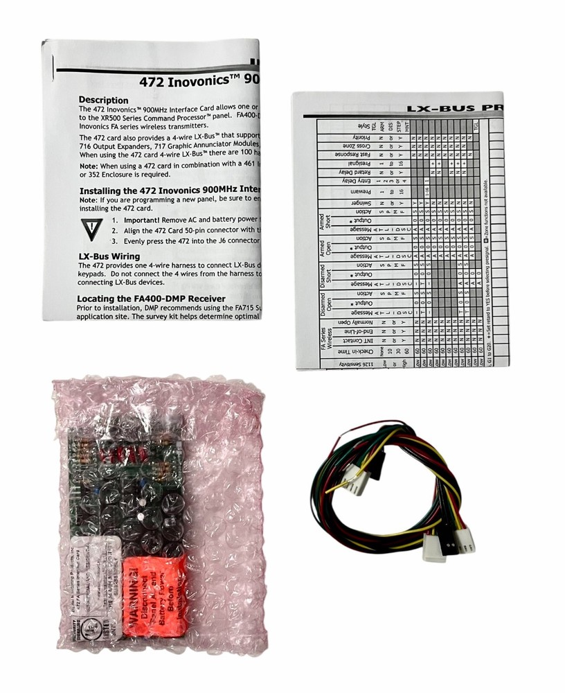 DMP 472 Inovonics 900MHz Interface Card
