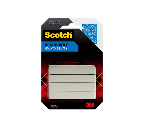Scotch Removable Mounting Putty 860S, 2 oz