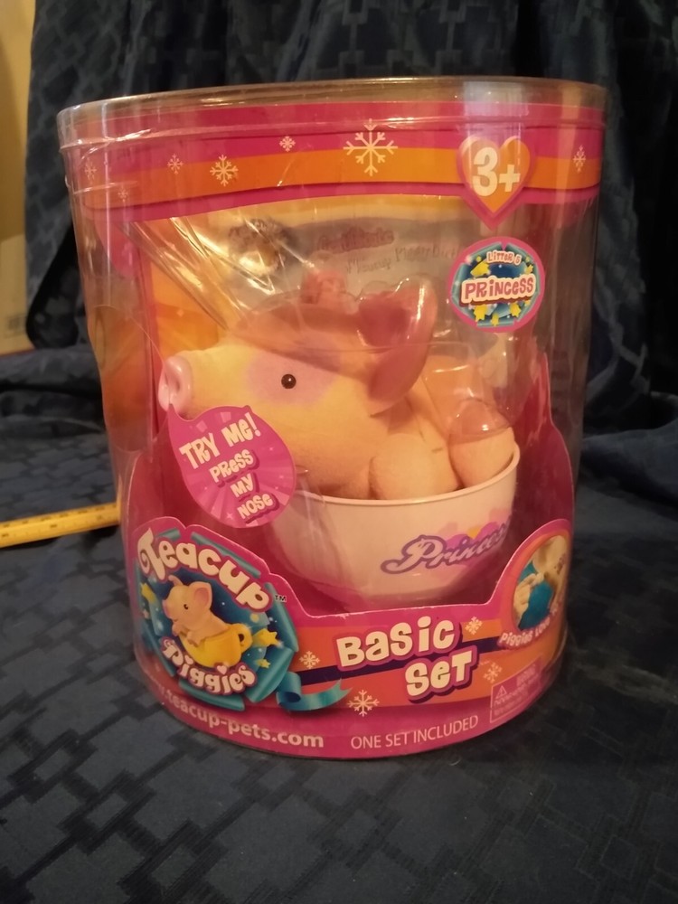 Princess Teacup Piggies Basic Unopened Box Cup Bottle Talking Interactive New