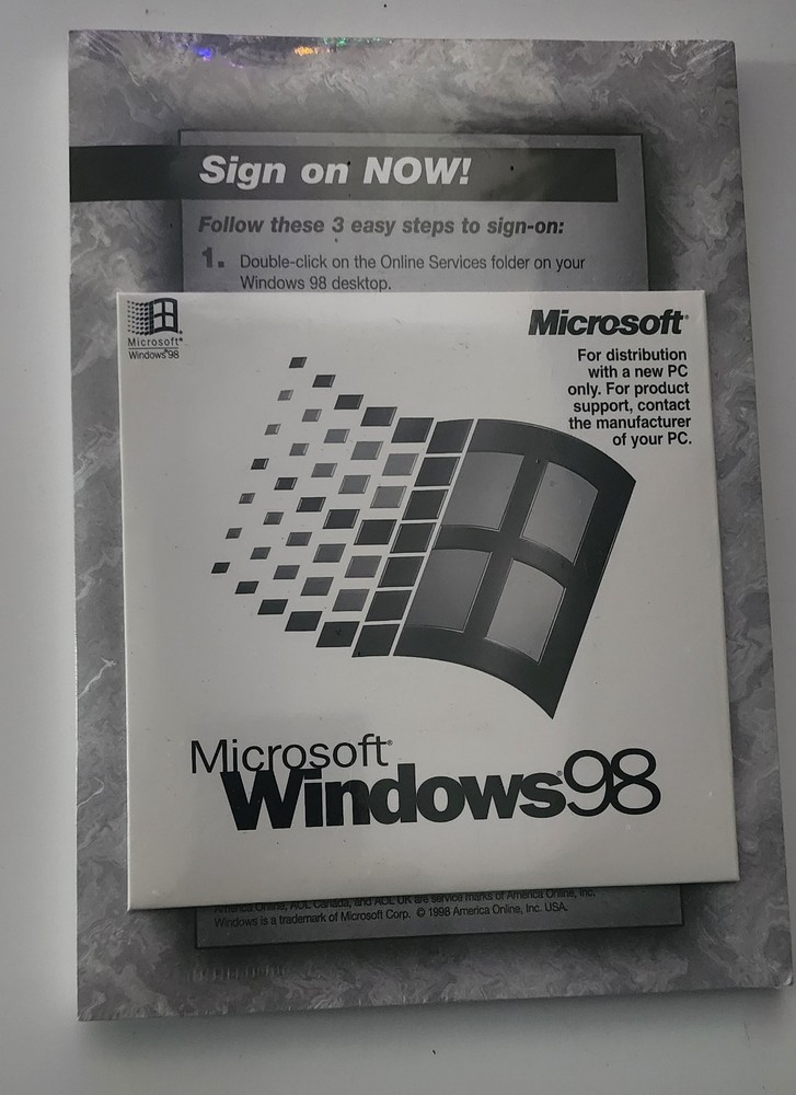 Microsoft Windows 98 First Version Sealed!