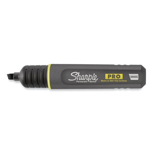 Sharpie 2018326 Pro Permanent Marker, Broad Chisel-Tip, Black, Dozen