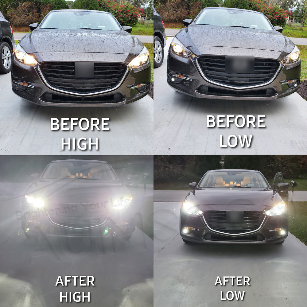 For 1994-2001 Dodge Ram 1500 2500 3500 LED Headlight Combo Bulbs Super Bright