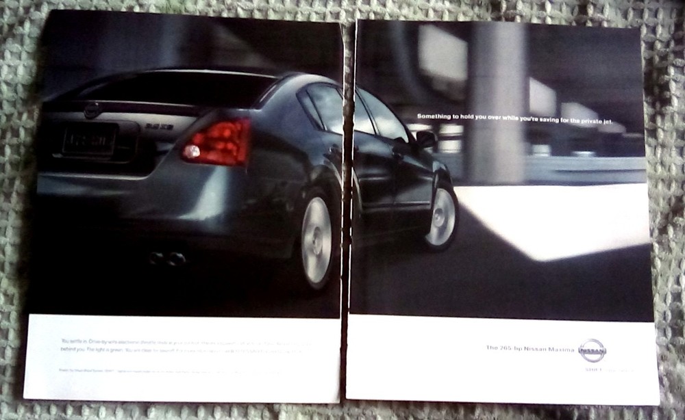 2005 Nissan Maxima 2 Page Print Ad