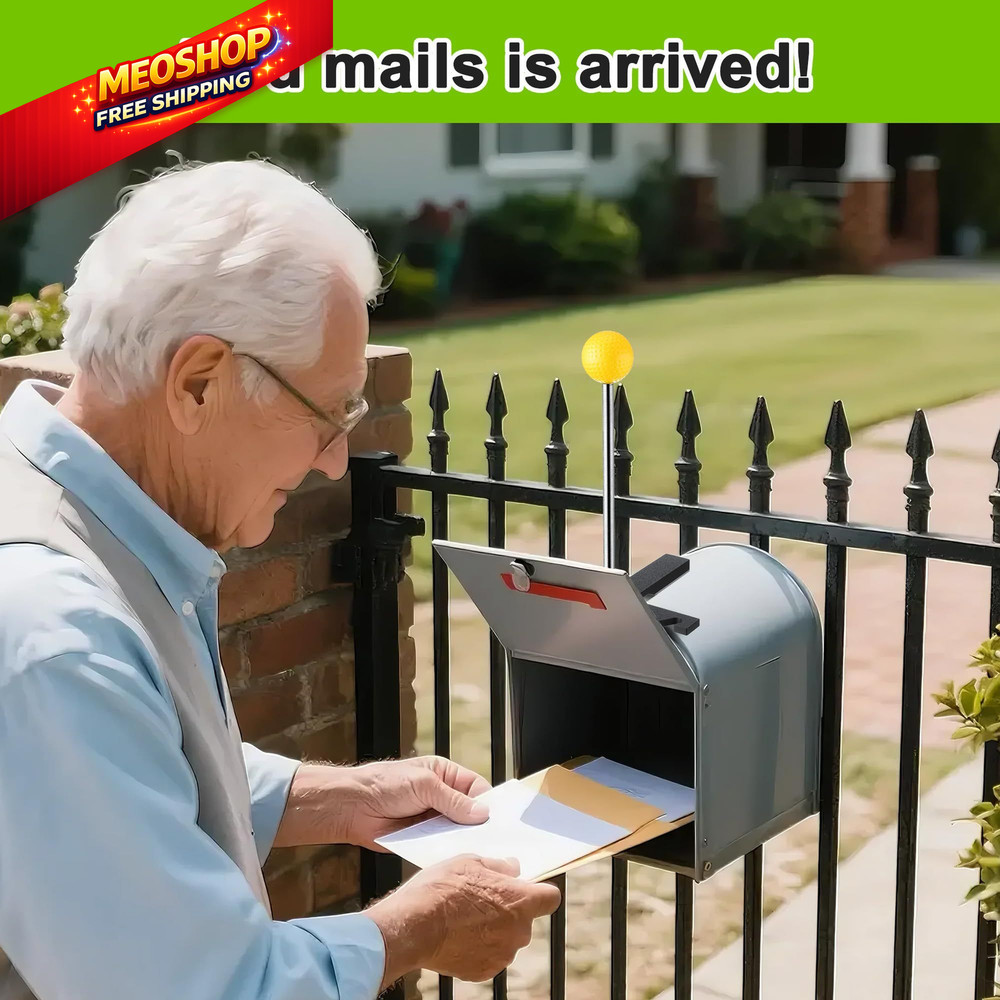 1 Pack Mailbox Notification Device, Mail Arrival Indicator Yellow