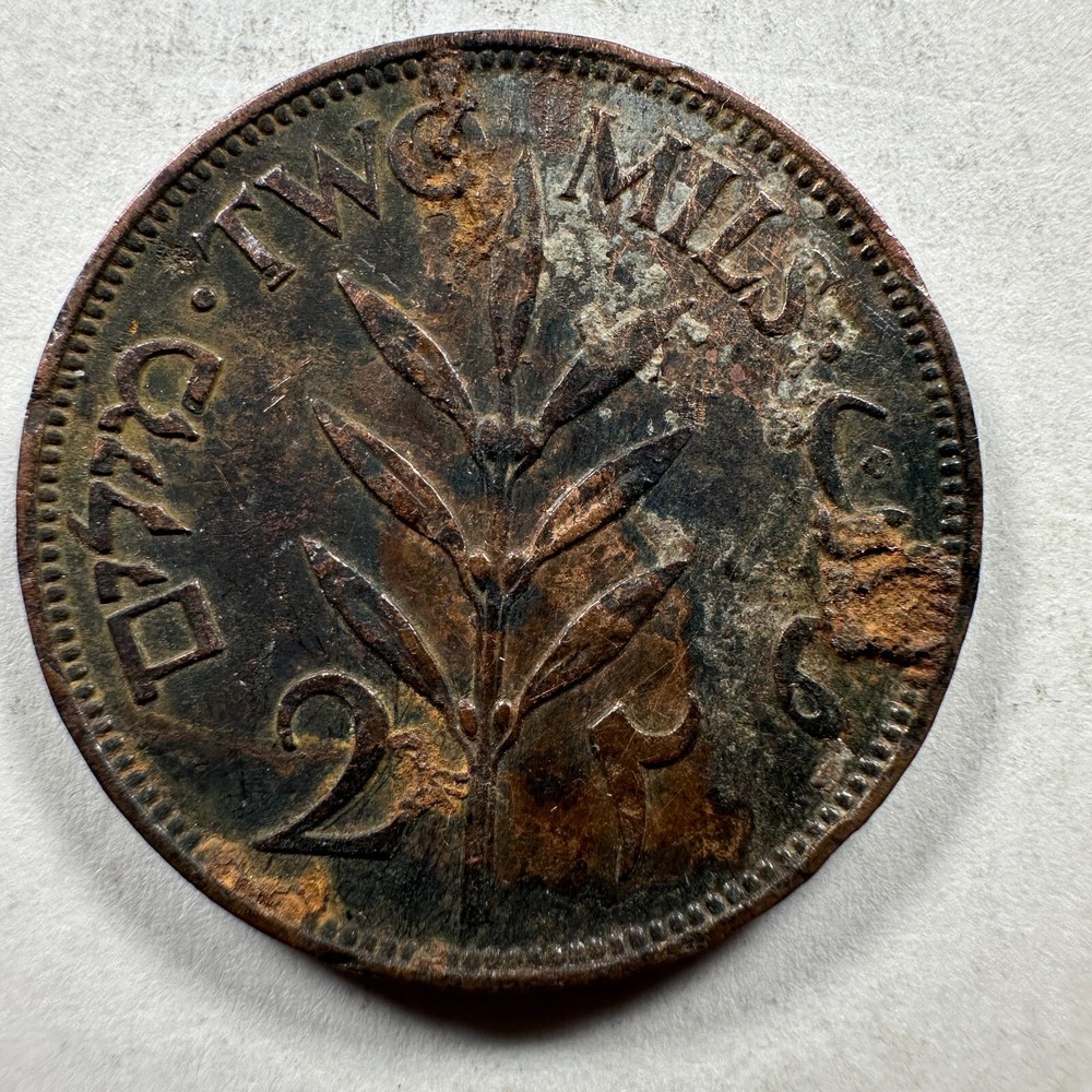 BRITISH PALESTINE 2 MILS 1942