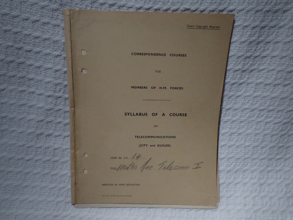 Post-WW2 1940s 1950s Royal Navy Engineering Training Notes Ephemera