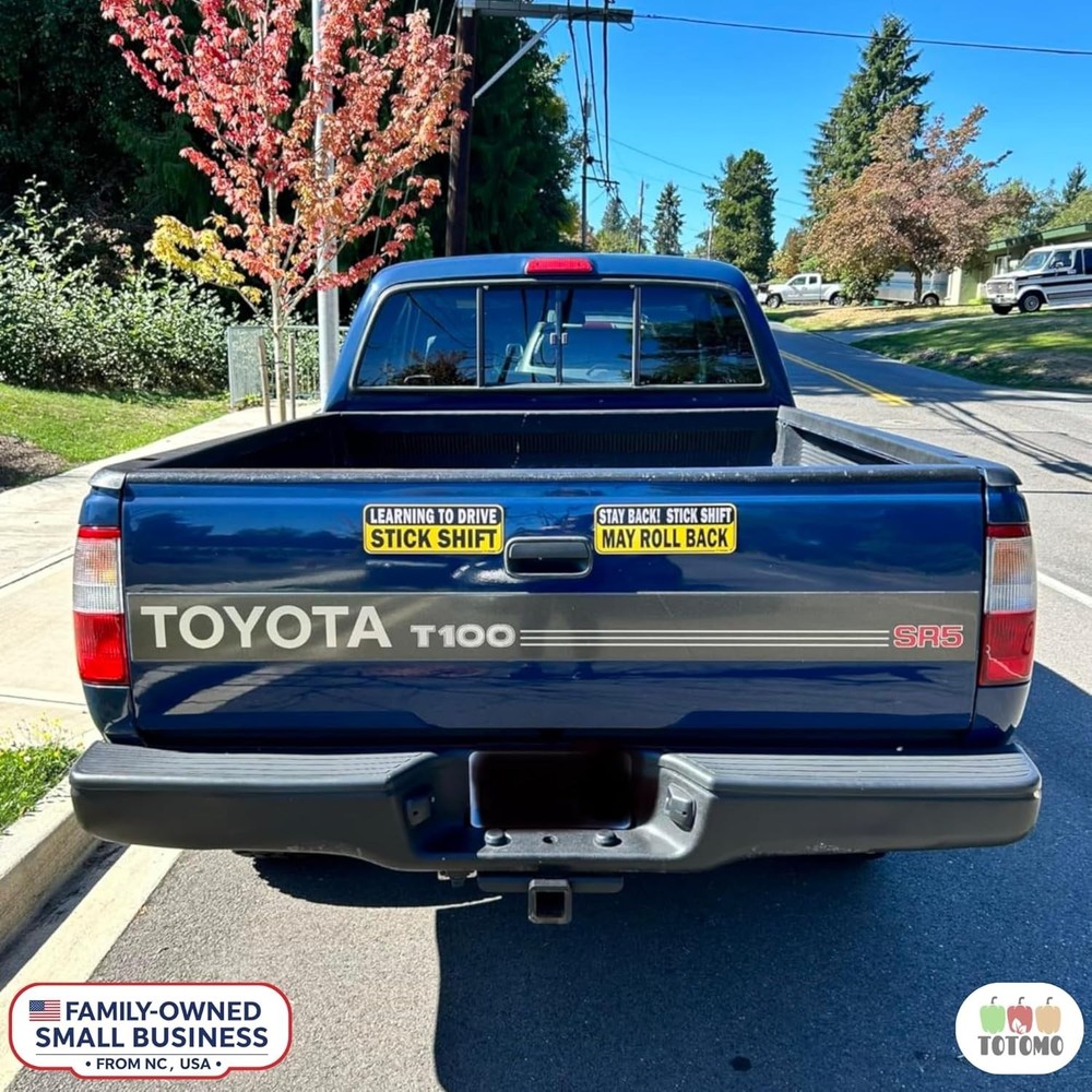 Learning to Drive Stick Shift Stay Back May Roll Back Car Magnet - Reflective...