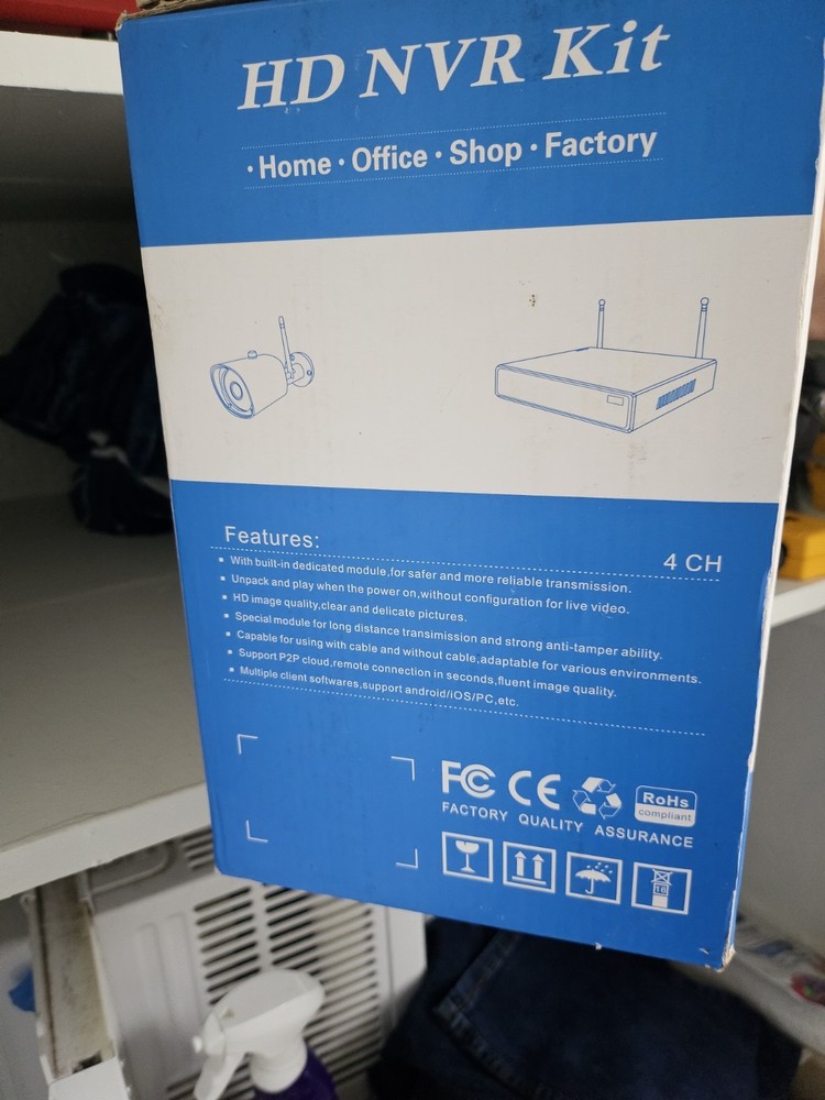 Wireless HD NVR Kit Security Camera System-