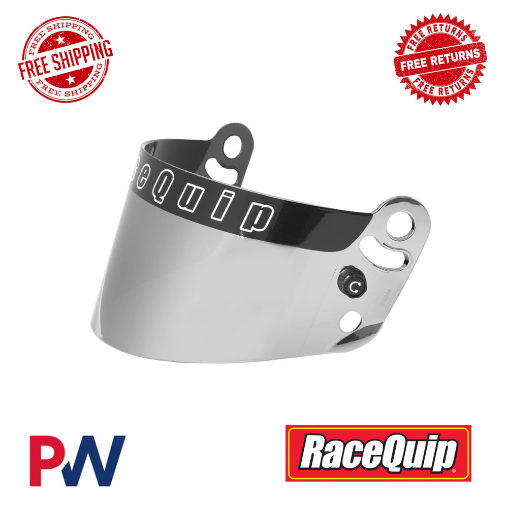 RaceQuip Mirror Helmet Replacement Polycarbonate Face Shield - Fits Pro Model