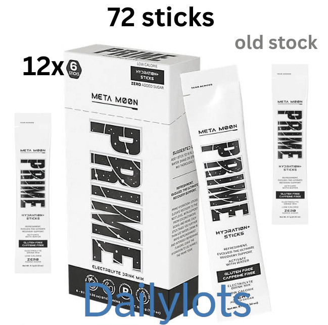 Prime Hydration Stick Pack Meta Moon 72 Sticks old stock