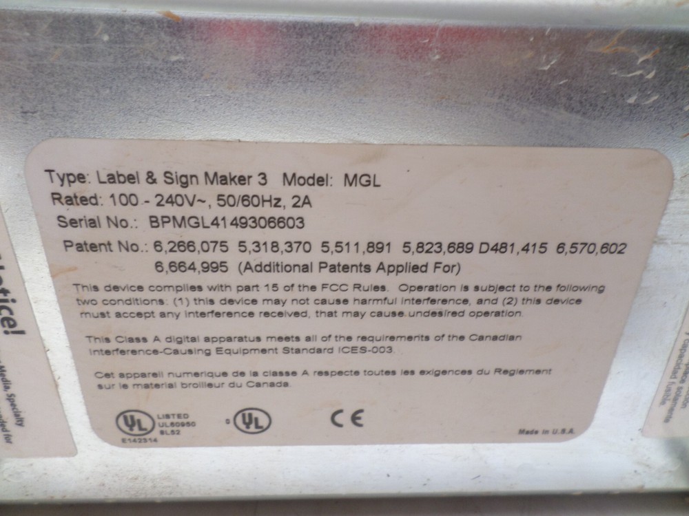 Varitronics VisiMate Label Sign Maker 3 Model MGL **Working**