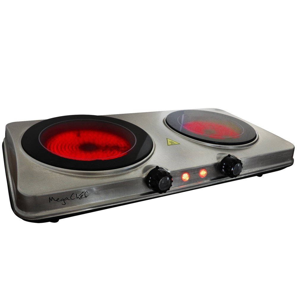 Portable Dual Vitro-Ceramic Infrared Cooktop