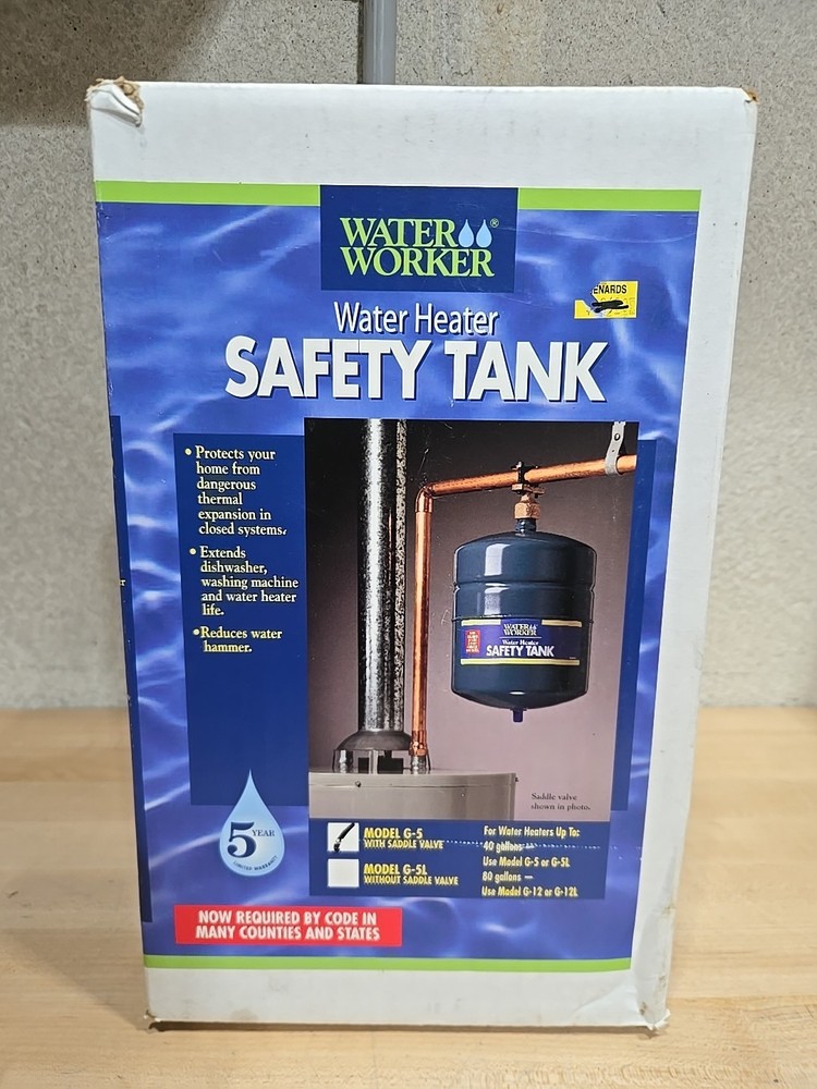 WATER WORKER G-5 Expansion Tank 2-Gallon (For 40 Gallon Water Heaters) Sealed